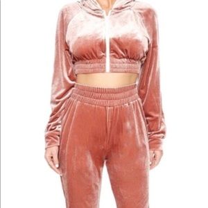Naked Wardrobe Velour Track Suit